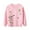 Pink, variant on Paokuoon Toddler Girls Sweatshirt Kids Long Sleeve Shirt Sweatsuit Cartoon Cotton Pullover Top for 2-7 Years