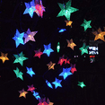 thumbnail image 1 of Guirnalda de luces solares con forma de estrella Dinheiro de 11 m y 100 LED con 8 modos para decoración de fiestas en el jardín o bodas, 1 of 5