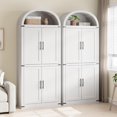 thumbnail image 2 of Ourlova 55" Sideboard Buffet Cabinet, Large Wine Storage Coffee Bar Buffet Table Farmhouse Kitchen Display Cabinet, 2 of 7
