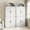 White, variant on Acekid 55" Sideboard Buffet Cabinet, Large Wine Sideboard Buffet Table Coffee Bar Cabinet with Drawers,Farmhous Kitchen Display Cabinet