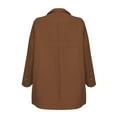thumbnail image 5 of Women's Elegant Sporty Summer Fitted Jacket Suit Jacket Business Oversize Elegant Spring Thin Transition Jacket Jacket Short Women's Blazers & Suit Jackets Coffee XXXXL, 5 of 6