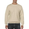 thumbnail image 1 of Gildan Mens Heavy Blend Crewneck Sweatshirt, XL, Sand, 1 of 2
