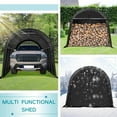 thumbnail image 6 of Hommow Portable Garage, 10' x 20' x 9.8' Heavy Duty Carport with All-Steel Metal Frame, Anti-Snow Storage Tent, 6 of 10