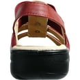 thumbnail image 4 of kozi Sandale Compensée Décontractée Confortable pour Femme, Mocassin à Enfiler avec Bande Élastique et Bout Rond Ouvert, Rouge, Taille 9, 4 of 8