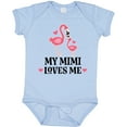 thumbnail image 3 of Inktastic My Mimi Loves Me Flamingo Girls Baby Bodysuit, 3 of 5