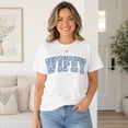 thumbnail image 2 of Floral Wifey Graphic T-Shirt, Unisex Classic Fit Bridal Shower Wedding Gift Tee, 2 of 6
