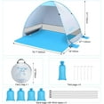 thumbnail image 2 of Large   Beach Tent for 3-4 People, UPF 50+  Shelter with Ventilation and Windproof Design, 2 of 6