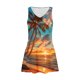 thumbnail image 3 of Vestido de Verano para las Mujeres Impresión Sexy sin Mangas Vestido de Hombro, Verano Casual Y Primavera, 3 of 5