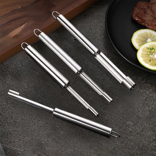Juego de descorazonador de frutas perfecl multifuncional de 4 piezas herramienta de cocina acero inoxidable