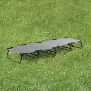 Ozark Trail Camping Folding with Easy Setup Cot, Gray, Adult,75.6in x 25 in x 8.46in, Polyester