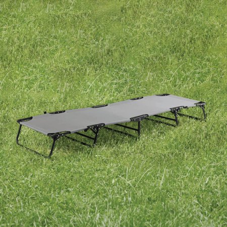 OZARK TRAIL FOLDING CAMPING COT FOR ADULTS, GRAY