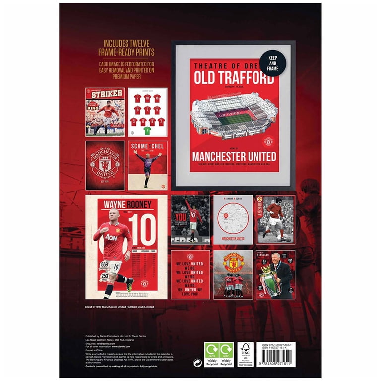 Manchester United FC Deluxe 2024 Wall Calendar - Walmart.com