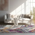 thumbnail image 7 of Rug Branch Contemporary Boho Zebra Beige Blue Indoor Area Rug - 9x12, 7 of 7