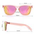 thumbnail image 3 of Gafas de sol COLOSSEIN con montura cuadrada vintage y lentes UV400 para mujer, 3 of 5