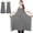 Gray, variant on Fiykzur 2 Pcs Plus Size Chef Apron, Unisex Professional Apron with 2 Pockets for Cooking, Work, Baking (Larger Size)