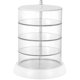 thumbnail image 1 of Organizador de joyas transparente, caja de almacenamiento giratoria multicapa, pinza para el pelo, organizador para corbatas, 1 of 5