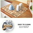 thumbnail image 3 of Christmas Coffee Mat Rubber Dish Drying Mat For Kitchen Counter Farmhouse Kitchen Mat Thanksgiving Coffee Bar Accessories Decorative Coffee Chocolate Dish Drying Pad 18" X 24", 3 of 6