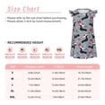 thumbnail image 3 of Balery Christmas Hat Dachshund Camisón de princesa para niñas, pijama de algodón con mangas abullonadas, suave y bonito.-X-Large, 3 of 6