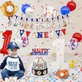 thumbnail image 5 of Baseball 1st Birthday Decorations First Year Photo Banner My Rookie Year Banner One Year Old Banner for Boys Baby First Birthday Party Supplies Baseball Theme Birthday Party, 5 of 7