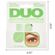 DUO Brush-On Liquid Lash Glue, Eyelash Adhesive, White/Clear, Dries Invisibly, 0.18 oz
