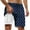 Navy, variant on Volleyball Shorts for Men Slim Fit Palm Tree Print Quick Dry Vacation Beach Shorts with Soft Mesh Lining Anti-Chafe Mens Summer Clothes,S