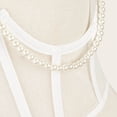 thumbnail image 5 of SRZYMJ Underbust Corset Belts for Women Lace Up Tie Back Bustier Sheer Mesh Cincher Waist Belt, 5 of 5