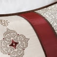 thumbnail image 4 of Madison Park 7-Piece Polyester Jacquard Comforter Set with Embroidery in Red, 4 of 5