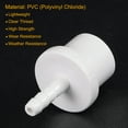 thumbnail image 3 of Unique Bargains 5mm Barb x 20mm Spigot Droite Tuyau PVC Raccord Adaptateur Blanc 3 Comte, 3 of 5