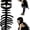 Black - Large, variant on Guvpev Dinosaur Skeleton Costume Set – Realistic Spinosaurus-Style Matching Family Dress-Up Outfit with 3D Plush Skull Headpiece & Spine for Halloween Cosplay Party & Birthday Gifts