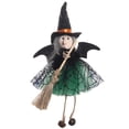 thumbnail image 1 of Mini Figura Bruja Halloween Con Falda para Casa Encantada (verde), 1 of 7