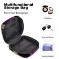 thumbnail image 4 of Grape Sanitary Napkin Bag Period Purse Small Storage Bag Pouch Case Travel Organizer Zipper Pouch 4.7x6.6x6.6 in Velvet Oxford Cloth Sponge Fabric Storage Bag for Sanitary Napkins, 4 of 6