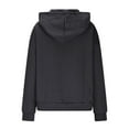 thumbnail image 5 of HongQid Women's Fall Casual Hoodies Trendy Long Sleeve Sweatshirt Hooded Pullover Half Button Tops with Pocket, 5 of 6