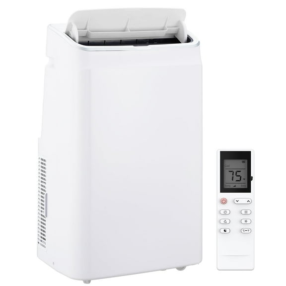14000 BTU Portable Air Conditioner with 3-in-1 Cooling and Dehumidifying Functions, Fan Modes, Quiet Operation, Self-Evaporative, Energy-Efficient, Easy Install, Remote Control, 24-Hour Timer