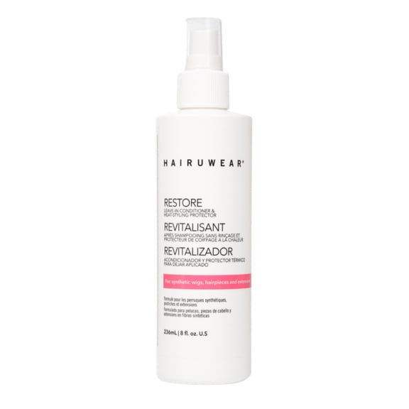 RESTORE Leave-In Conditioner  Heat Styling Protector by Hair U Wear, 8 oz