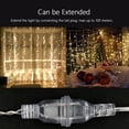 thumbnail image 4 of Morttic 33ft 100 LED Christmas String Lights Indoor Outdoor Waterproof, Warm White Christmas Lights Clear Wire, 8 Modes Twinkle Lights Plug in for Tree Room Bedroom Wedding Decorations (Warm White), 4 of 5