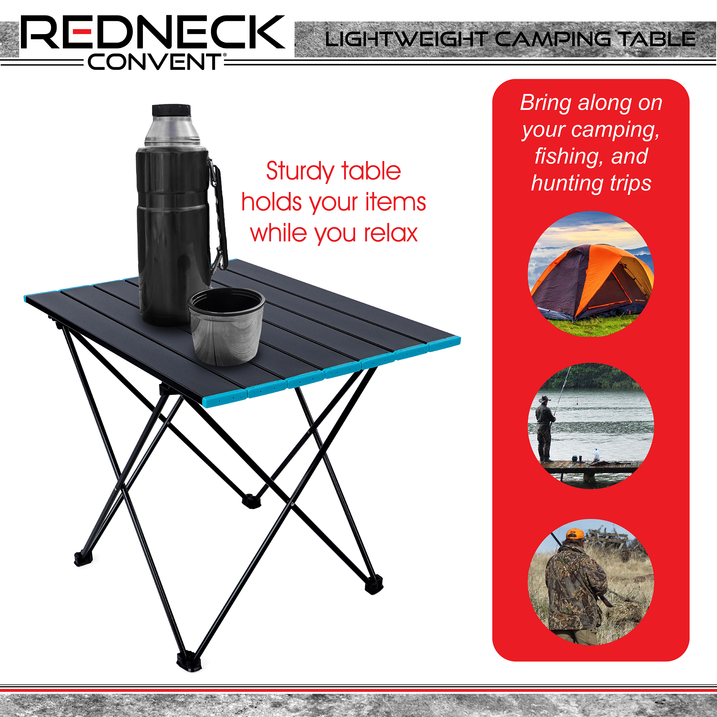 Redneck Convent Camping Table, Black - image 5 of 7