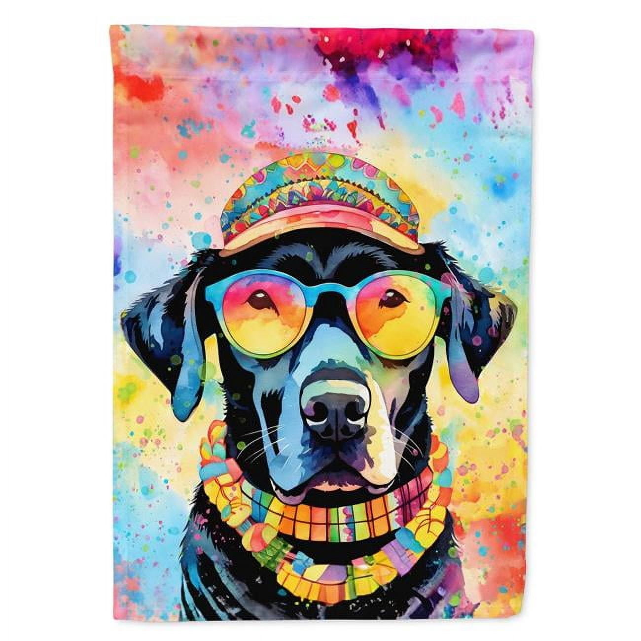 Chihuahua Hippie Dawg Garden Flag 11.25 in x 15.5 in