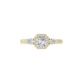 thumbnail image 2 of Araiya Fine Jewelry 10K Yellow Gold Ascher, Pear and Round-shape Lab Grown Diamond solitaire Engagement Ring (1 1/2 Cttw, D-F Color, VS1 Clarity) Size 6, 2 of 6
