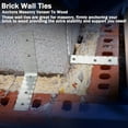 thumbnail image 3 of 200 Pcs Corrugated Brick Wall Tie 0.88" x 6.56" Heavy Duty 22 Gauge Steel Rust Resistant Ties for Wood Frames for Extra Stability and Support$$Garden & Patio, 3 of 7