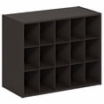 thumbnail image 5 of Furinno FANO Shoe Rack, 15-Cube Shoe Organizer, Stackable Shoe Storage, 11.4 x 24.2 x 19.3, for Closet Entryway, Office, Garage, Dark Oak, 5 of 5