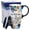 Blue, variant on Ceramic Travel Mug with Color Gift Box,Coffee Cup 17 Oz.Enjoy the day