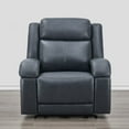 thumbnail image 6 of CHITA Genuine Leather Power Recliner Chairs, Wall Hugger Recliners RV Recliner for Living Room,Navy, 6 of 16