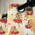 thumbnail image 3 of Ambesonne Rowan Grommet Curtain, Romantic Fall Season Tile, 50" x 108", Orange Red Peach, 3 of 6