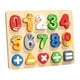 thumbnail image 1 of Rompecabezas de madera para niños, juguetes educativos, juego de mesa para desarrollar la motricidad fina Número, 1 of 9