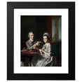 thumbnail image 2 of John Singleton Copley 12x14 Black Modern Framed Museum Art Print Titled - Portrait of Mr. and Mrs. Thomas Mifflin (Sarah Morris), 2 of 5