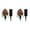 Red, variant on Artificial Cemetery Flowers Set of 2 with Vase, Outdoor Grave Decorations Roses Bouquet, Non Bleed Colors Memorial Flowers for Gravesite, Complete Arrangement for Headstone and Cemetery