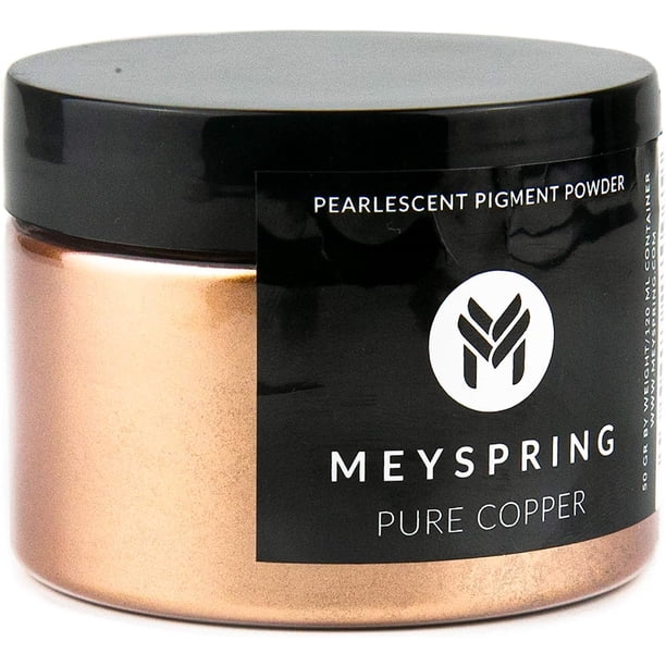 MEYSPRING Mica Pigment Powder for Epoxy Resin Art Pure Copper 50 gm ...