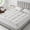 White, variant on Oaskys Grid Texture Foldable Mattress Topper – Bamboo Fiber Floor Mattress, Breathable Cooling Sleeping Pad, Portable Sleeping Mat for Home & Travel