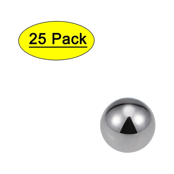 Unique Bargains 1/2" Bearing Balls Precision Ball Carbon Steel Silver Tone 25 Pack