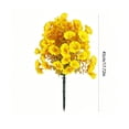 thumbnail image 3 of Artificial Flower Bundle 45cm, Faux Mum Topiary with Ground Stake for Outdoor Garden, Fall Orange Flowers for Porch Patio Yard Decor, UV Resistant Fake Flowers for Halloween Thanksgiving, 3 of 9